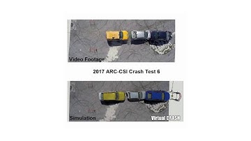 Virtual CRASH Simulation of 2017 ARC-CSI Crash Test 6