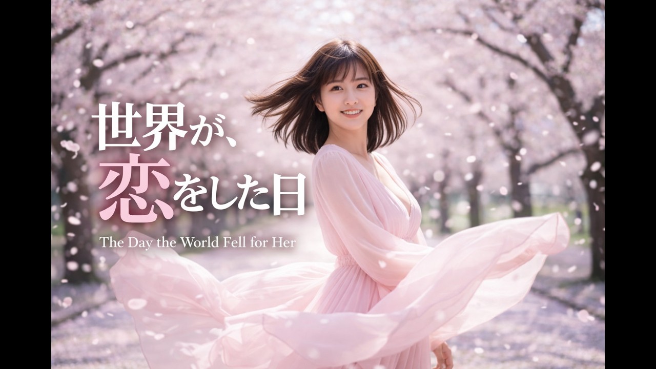 【MV] 世界が彼女に恋をする日｜The Day the World Fell for Her【Spring Cinematic MV】 Official Music Video　携帯サイズ