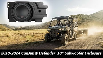2018-2024 CanAm® Defender Front or Rear Under-Seat 10" Subwoofer Enclosure - SSV Works