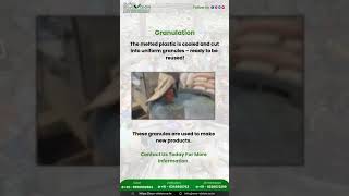 Eco Vision Recyle Plastic Waste Into High - Quality Granules