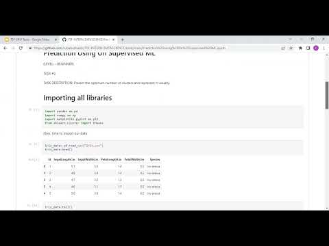 TASK 2 Prediction Using Un Supervised ML
