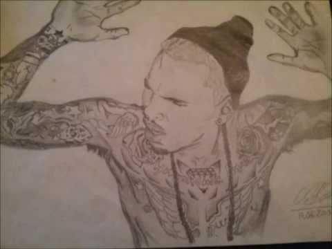 Download My Chris Brown Drawing - YouTube
