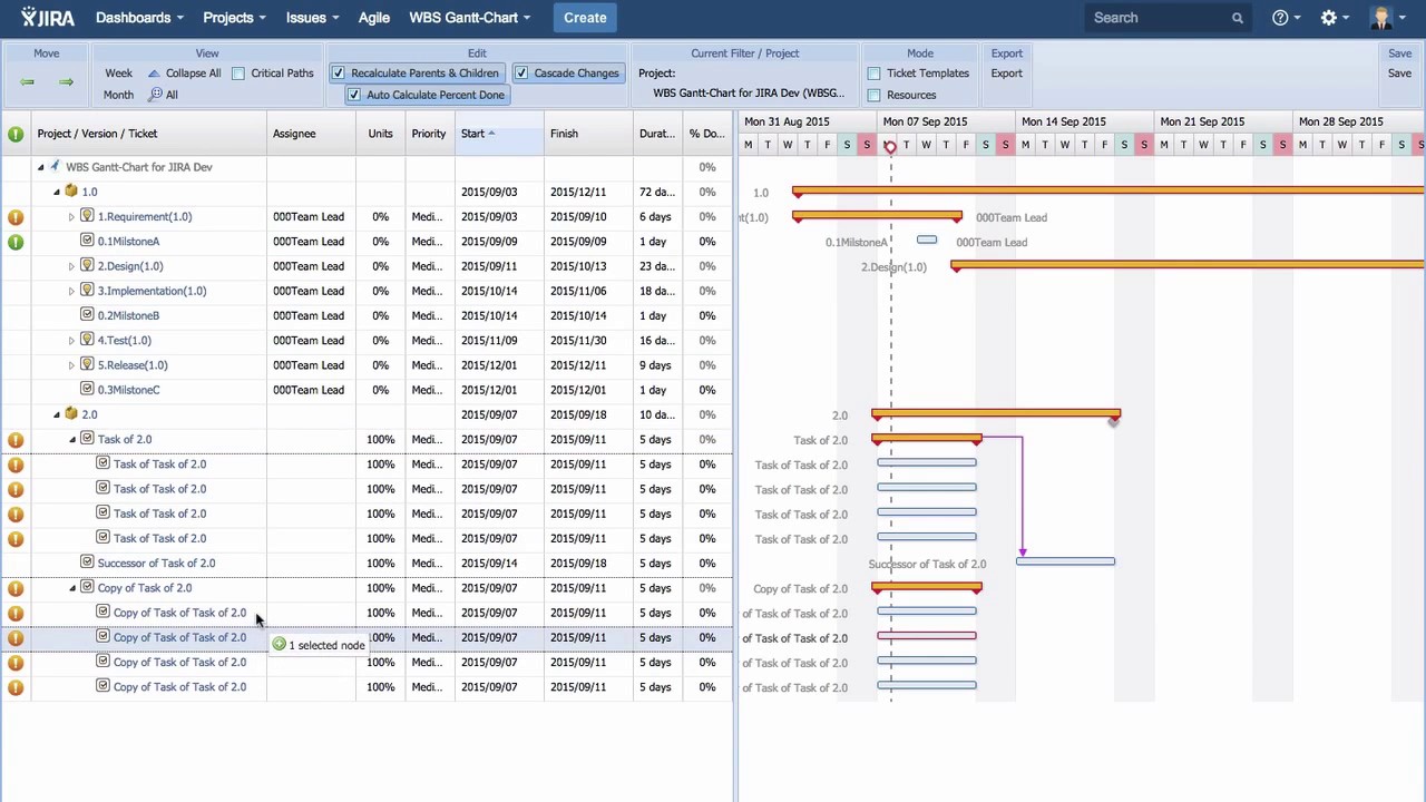 V 8 3 To 8 7 Get Started 1 Create Your First Wbs And Gantt Chart Youtube