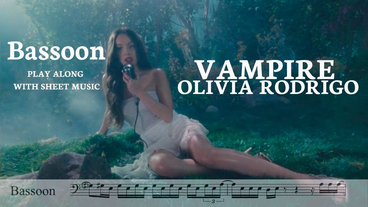 Vampire - Olivia Rodrigo for Bassoon - Play along with sheet music