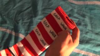GOLF WANG STRIPE SOCKS RED/WHITE