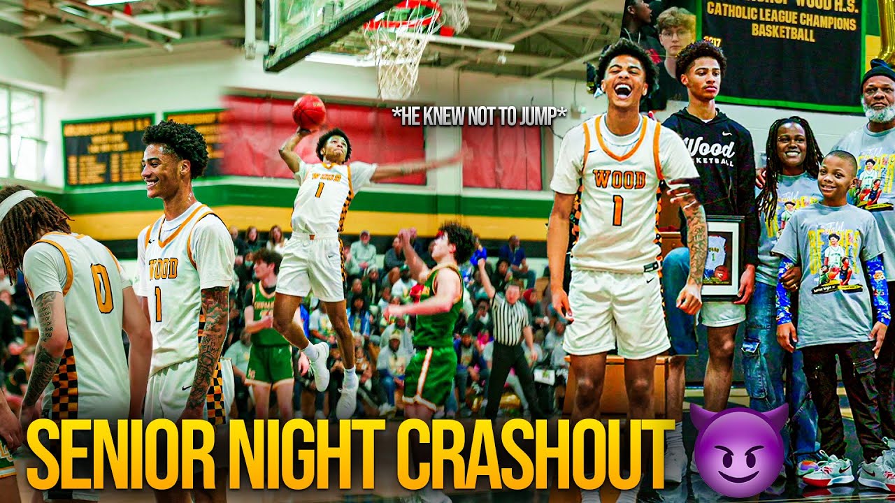 JALIL BETHEA HAD BEEF WITH THE RIM ON HIS SENIOR NIGHT... 😳🔥