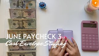 June 2023 Budget | Cash Envelope and Sinking Fund Stuffing | Paycheck 3 | 23 Year Old Budgeter