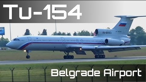 Russia - Air Force Tupolev Tu-154 B-2 |RA-85563| Landing & Close up @ Belgrade Airport