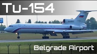 Russia - Air Force Tupolev Tu-154 B-2 |RA-85563| Landing & Close up @ Belgrade Airport