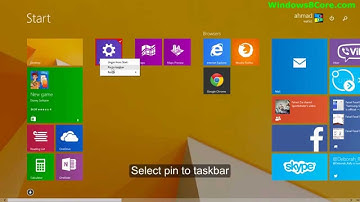 Windows 8.1 Update tip: How to pin Modern-UI app icon to taskbar on desktop for quick launch