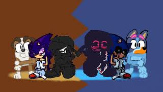 Drafted Frights (Breaking Point Bluey Mix) But it's A Winton, Dark Fleetway, and Soul BF Trio!