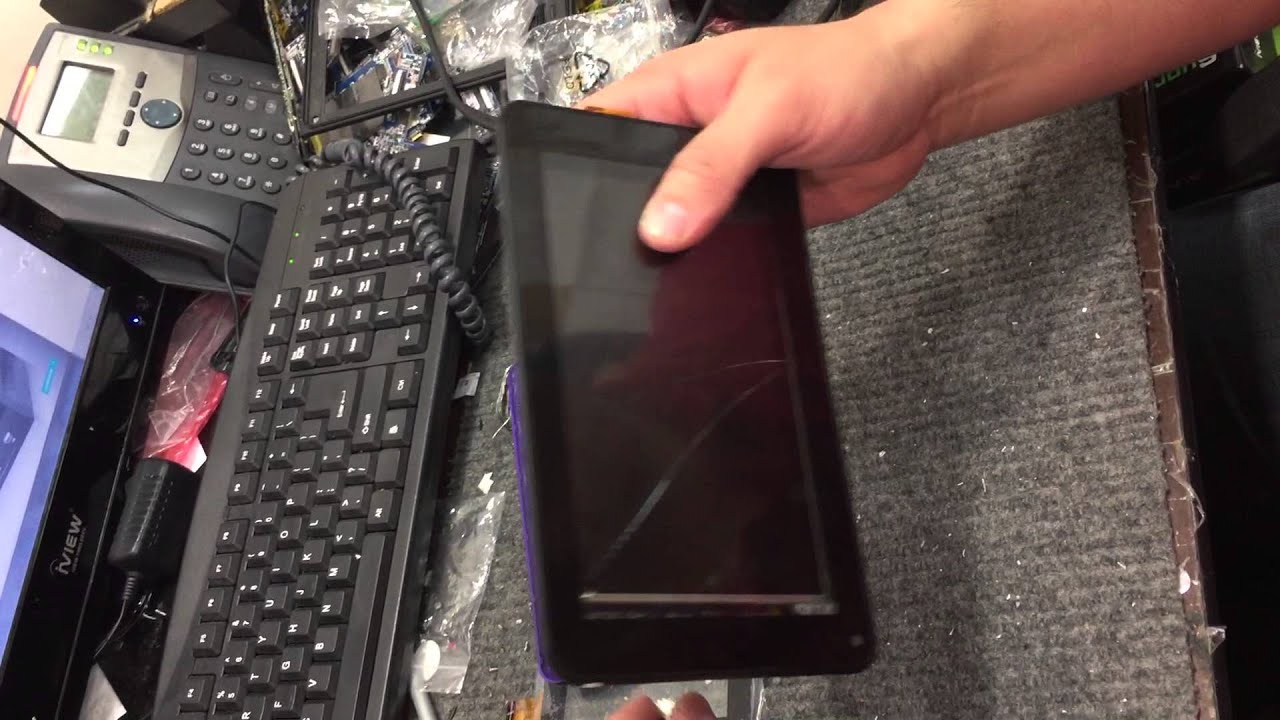 iView tablet - How to fix broken screen - YouTube