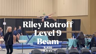 Level 9 Beam Routine - Cup of Grace 🏆 Riley Rotroff 02/27/26