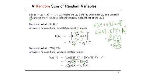 financial engineering :Review of conditional expectations & variances