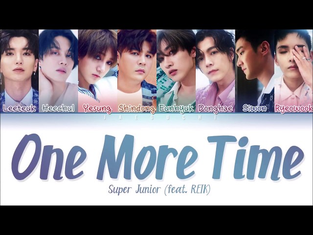 SUPER JUNIOR (슈퍼주니어) - ONE MORE TIME (Otra Vez) (Feat. REIK) (Color Coded Lyrics Eng/Rom/Han/가사) class=