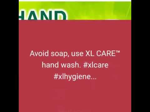 Avoid soap, use XL CARE™ hand wash - XL Hygiene