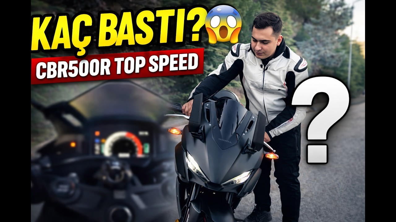Honda CBR500R Top Speed & 0-100 Testi | Ara Hızlanma Performansı