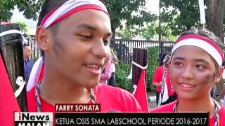 Download lagu Lari lintas juang, perayaan kemerdekaan yang dilakukan sekolah Labschool Jakarta - iNews Malam 17/08
