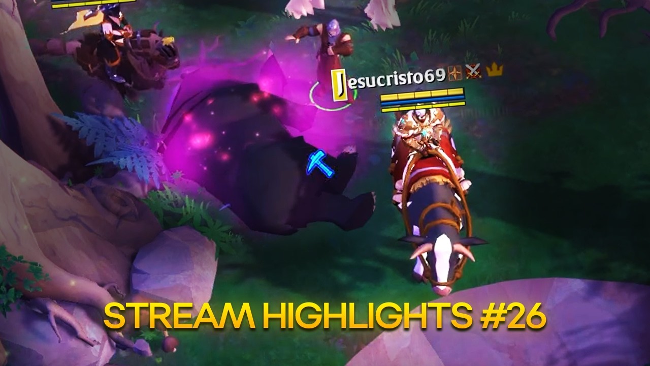 FARMEANDO CON BUEY T8 EN ZONA NEGRA | Stream highlights #26 | Albion online