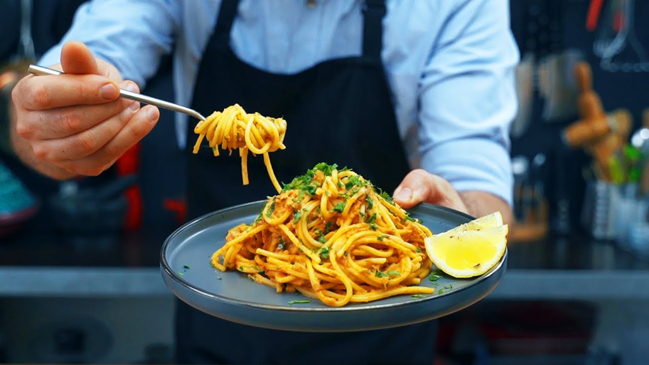 🍝 Paste cu ton si smantana | Retete cu paste | Paste cu sos de smantana si ton | Play pe Qoob