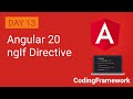 Angular 20 Tutorial Day 13 | ngIf Directive Explained with Examples