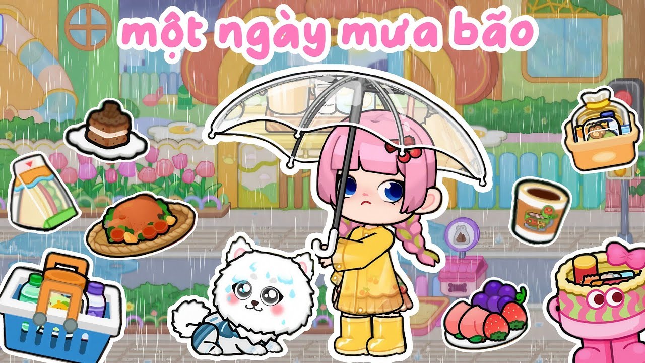 Một Ngày Mưa Bão Trong Game World ⛈️🫧🍃 Bơ sẽ làm gì đây 🥶 | Bơ Channel