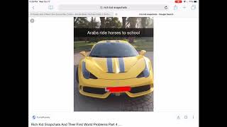 Reacting To Rich Kid Snap Chats