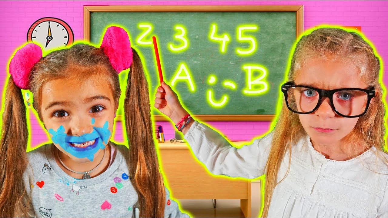 learn colors hulk Las Ratitas aprenden colores en ingles en la escuela pretend play learn colors at school
