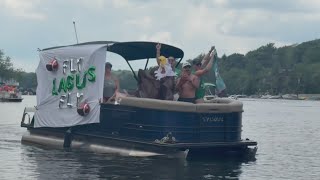 Parade of Boats sail at Lake Harmony | 28/22 News
