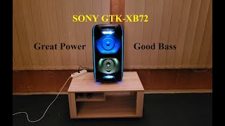 Мощная Bluetooth колонка Sony GTK-XB72 - любительский обзор от Макса
