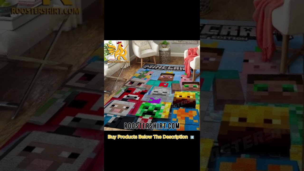 NEW Premium Minecraft Xbox One Edition Rug For Living Room || Roostershirt