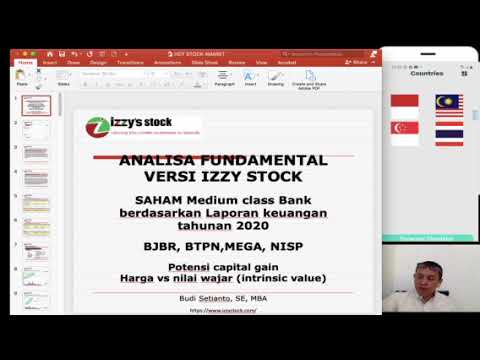 SAHAM Medium class Bank berdasarkan Laporan keuangan tahunan 2020BJBR, BTPN,MEGA, NISP