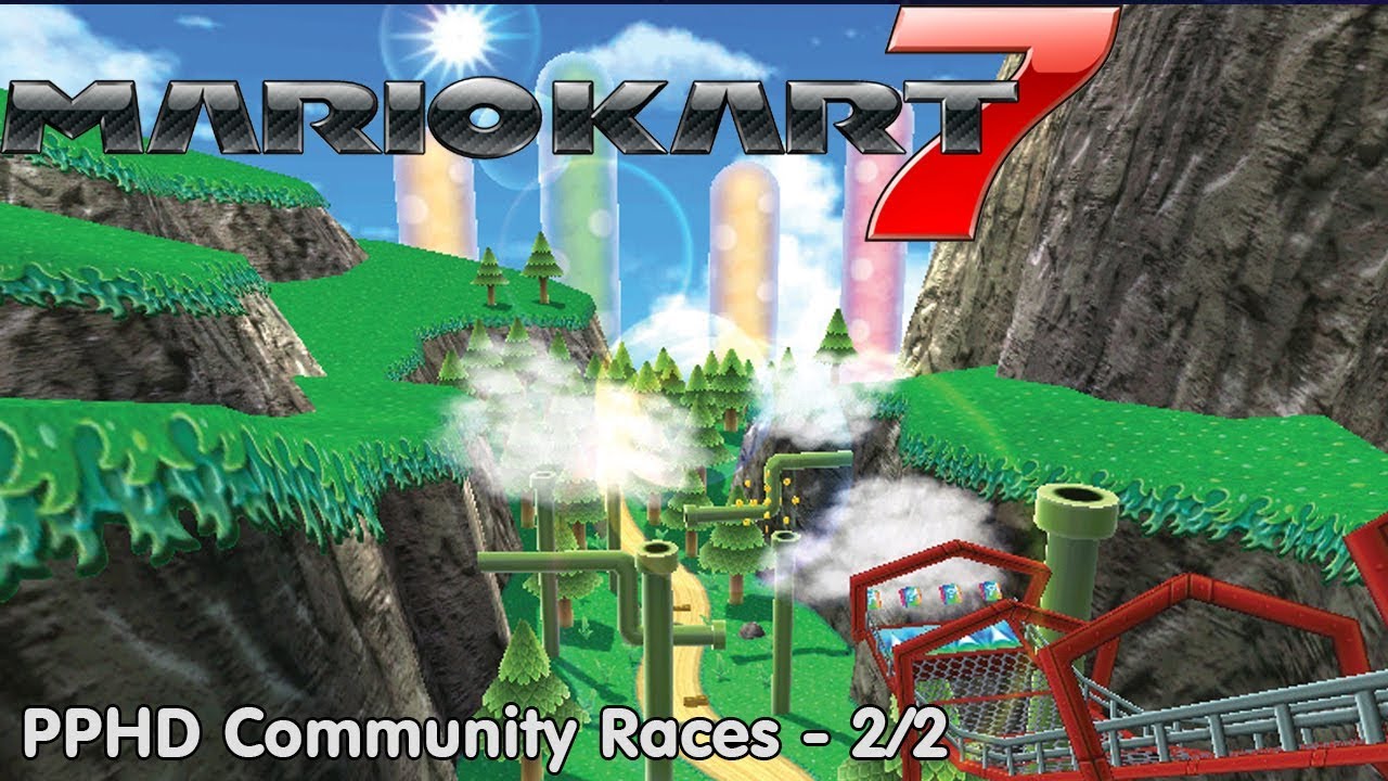 Slim Plays Mario Kart 7 - Puddle Plains HD Community Races (2/2)