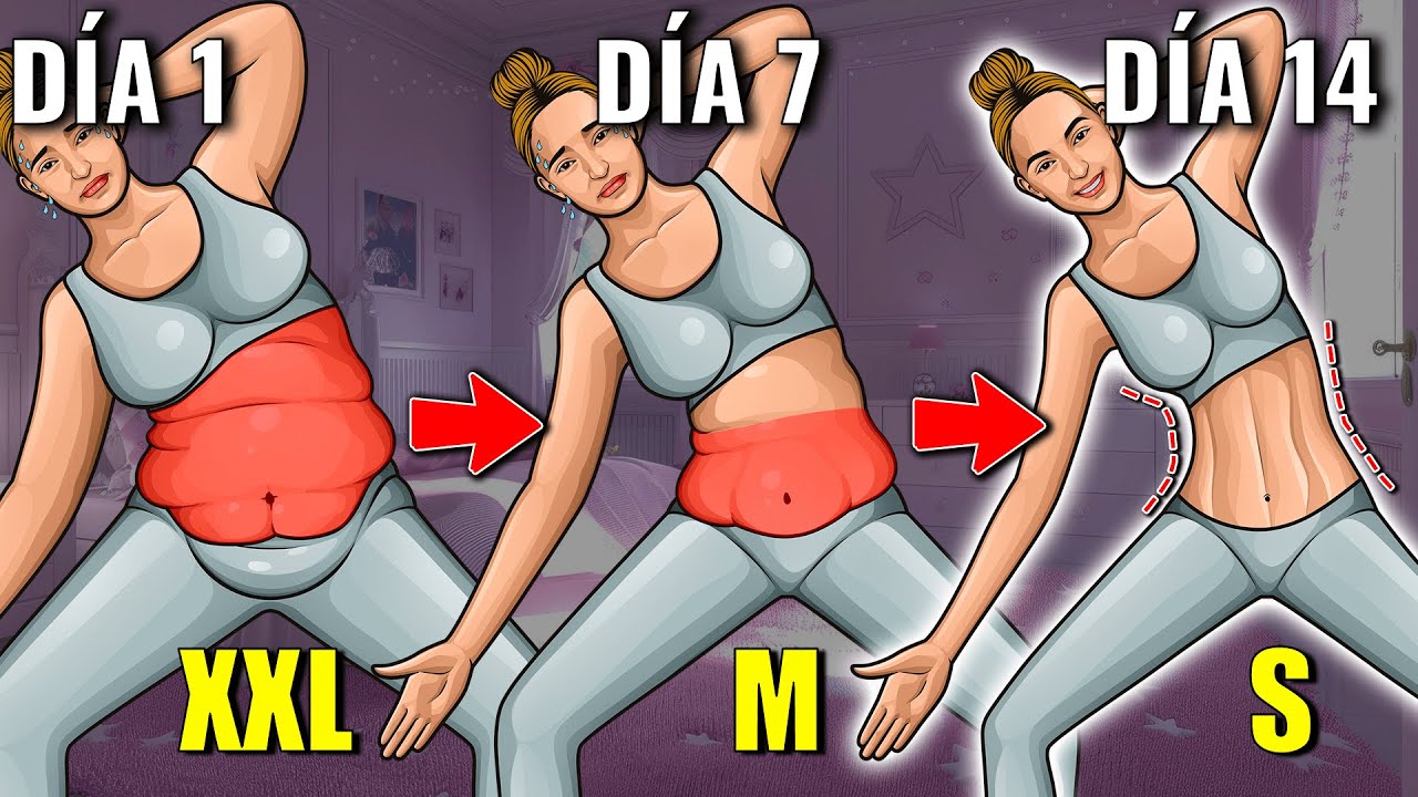 Miniatura del vídeo: 7 DÍAS  (SOLO DE PIE) para perder 5kg para MUJERES