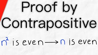 Proof by Contrapositive: If n^2 is Even then n is Even