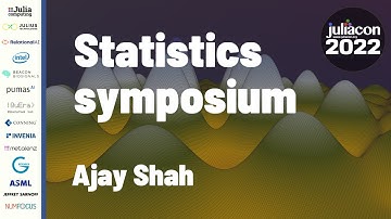 Statistics in Julia Symposium | Ajay Shah | JuliaCon 2022