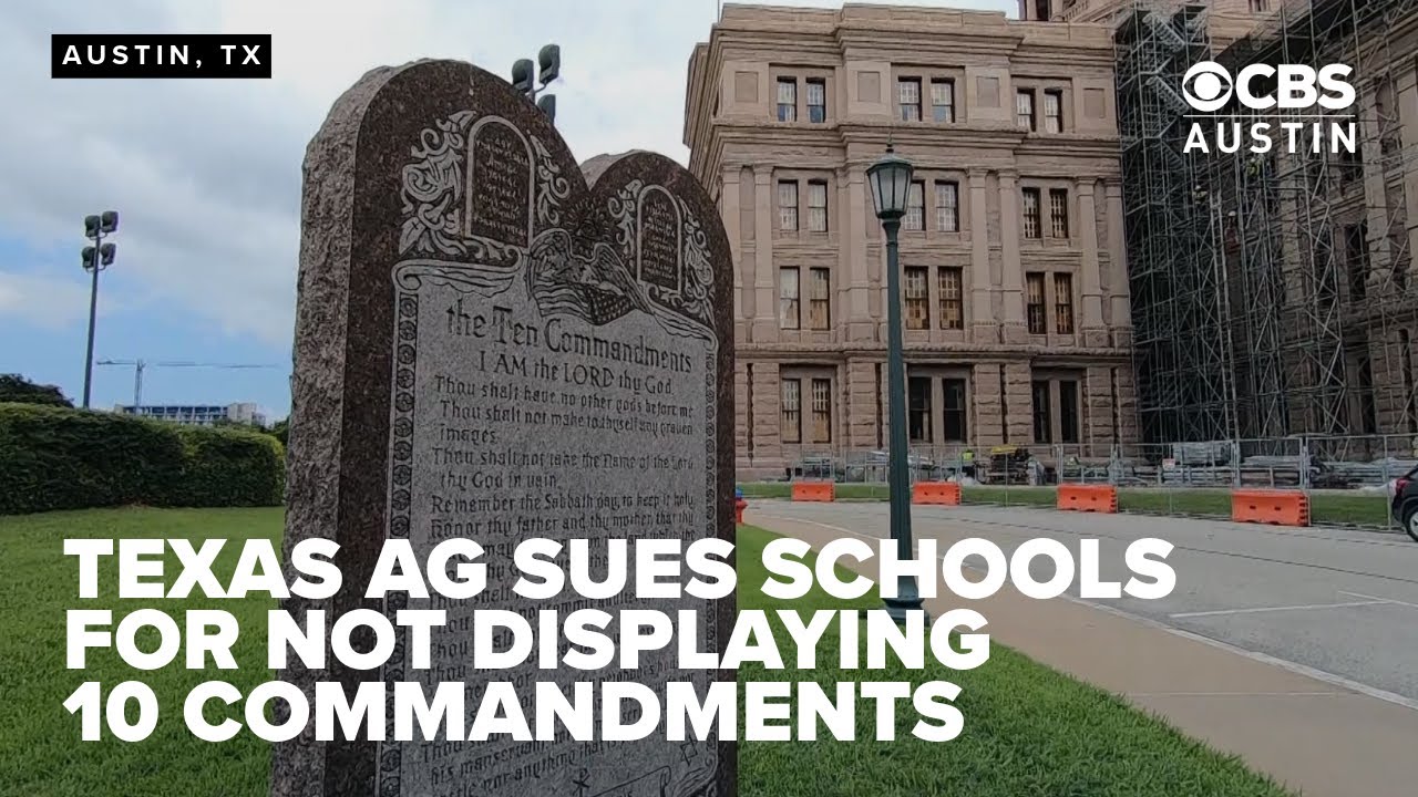Texas Attorney General sues Round Rock ISD, Leander ISD over Ten Commandments display law