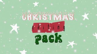 Christmas Editing Pack | Christmas Music, Overlays, Backgrounds and More