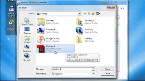How to convert flash animation to html5 animation using wallaby