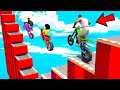 SHINCHAN AND FRANKLIN WENT INTO THE SPEED BOOSTER SPIRAL ROAD PARKOUR CHALLENGE GTA 5 GAMEPLAY 