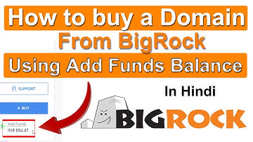 How to buy domain name using add fund balance in Bigrock | bigrock se domain kaise kharide online