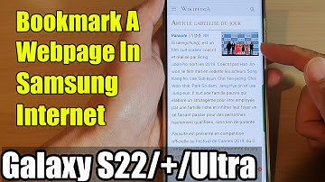 Galaxy S22/S22+/Ultra: How to Bookmark A Webpage In Samsung Internet