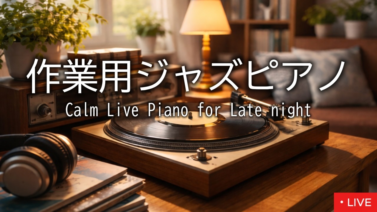 午後カフェで流れる明るいジャズピアノ｜集中・読書　【作業用BGM】｜Sunny Afternoon Café Jazz Live