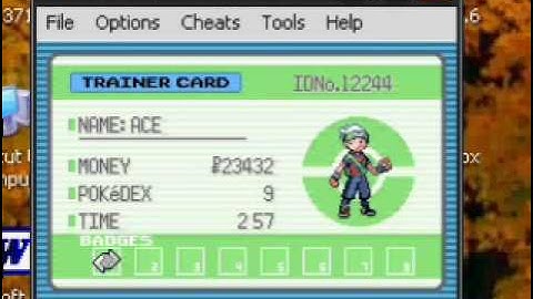 Pokemon Emerald using Cheat Engine 5.4 Money HACK
