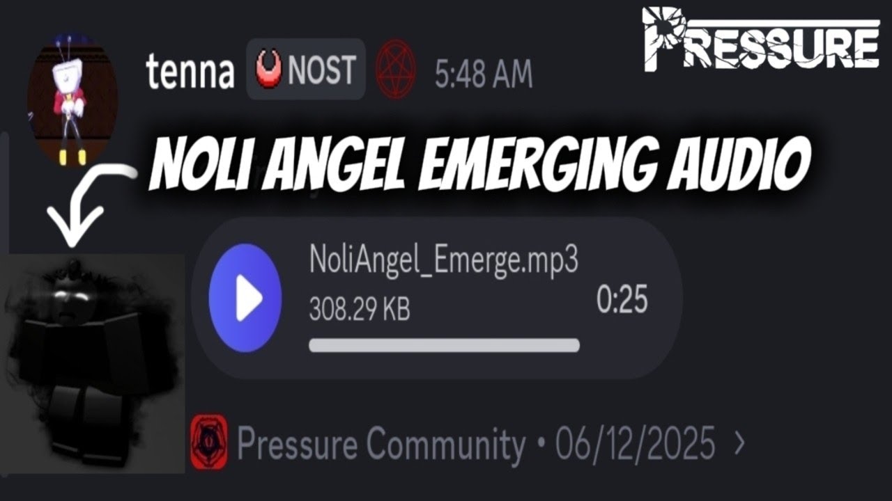 Noli Angel Emerging Audio Roblox Pressure YouTube 