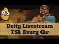 Let's Stream Civ 6 - Civ 6 Deity ULTRA TSL game as Sumeria with EVERY CIV