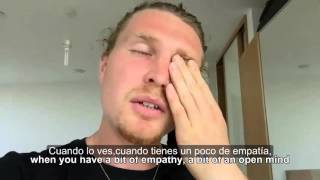 Tim Shieff on Eating Meat -  clip with a parkour world champion- Subtitulado en español
