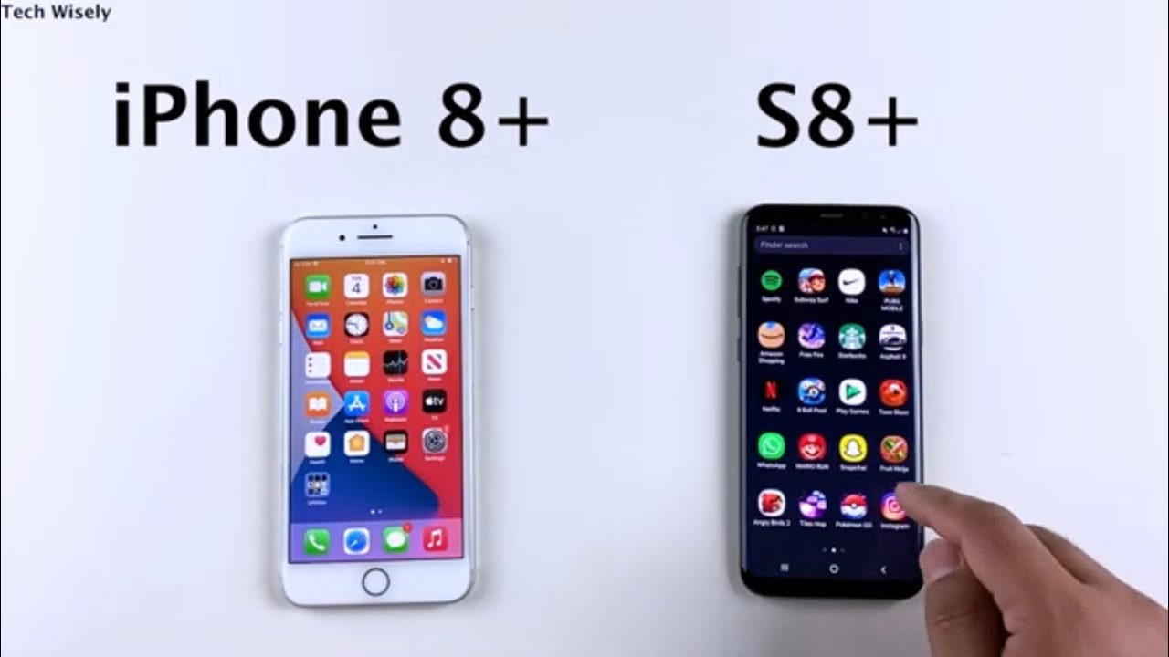 SAMSUNG S8+ vs iPhone 8+ SPEED TEST & Ram Management YouTube
