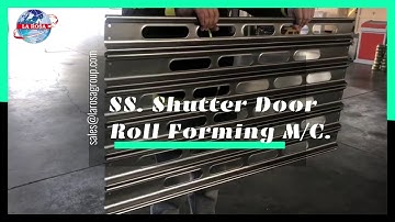 Shutter Door Roll Forming Machine