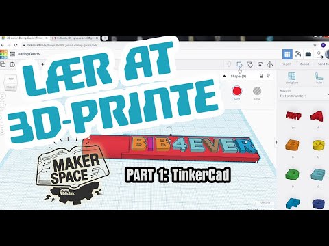 berømmelse køn Lang Lær at 3D-printe (PART 1: Lav en model i TINKERCAD) - YouTube